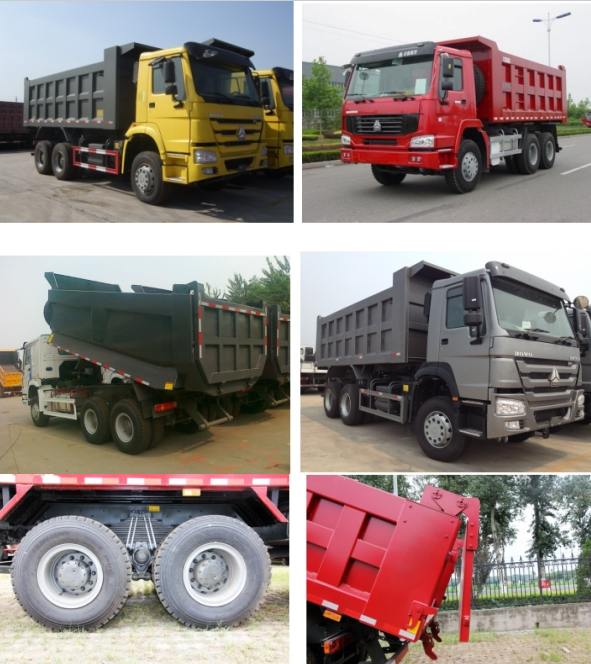 HOWO 6x4 Heavy Duty Dump Truck load capacity 40tons tipper truck New Manual Transmission Type Euro II