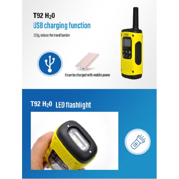 Motorola T92 Two Way Radio 409MHz Frequency Range Handheld Terminal Style with VOX Function
