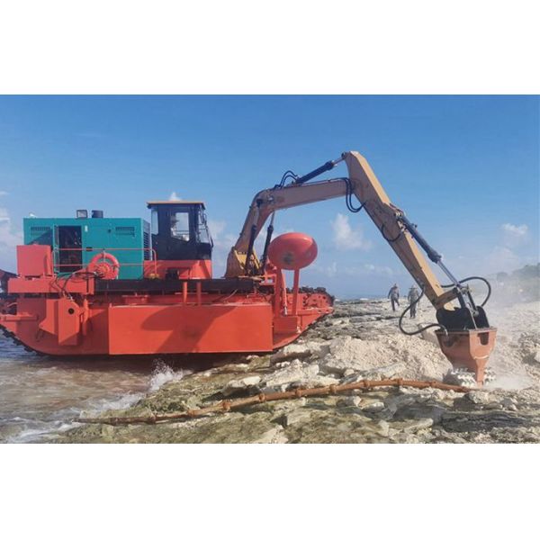 194KW Cummins Engine Amphibious Dredger with 6.5m Dredging Depth