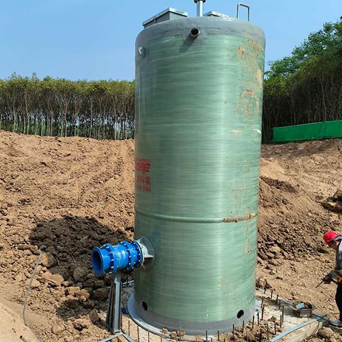 Intelligent Fiberglass Lift Station Stable Operation FRP Pump Station Energy