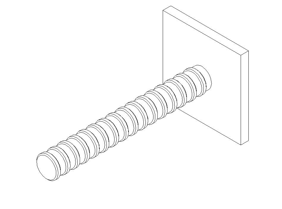 Professional Tie Rod Formwork Accessories 145KN Tensile Loading Capacity