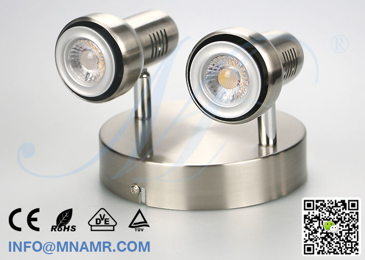 Good Price 2 Head LED Wall Light Fixture Wall Lamp Fixture with Replaceable 2x5W LED Spotlight E14 G4 G9 MR16 GU5.3 GU10