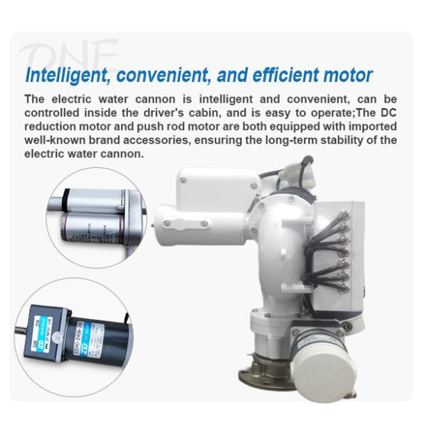 Customized Support OEM Intelligent Automatic Electric Water Cannon with 24V Remote Control and Max Flow of 1100LPM