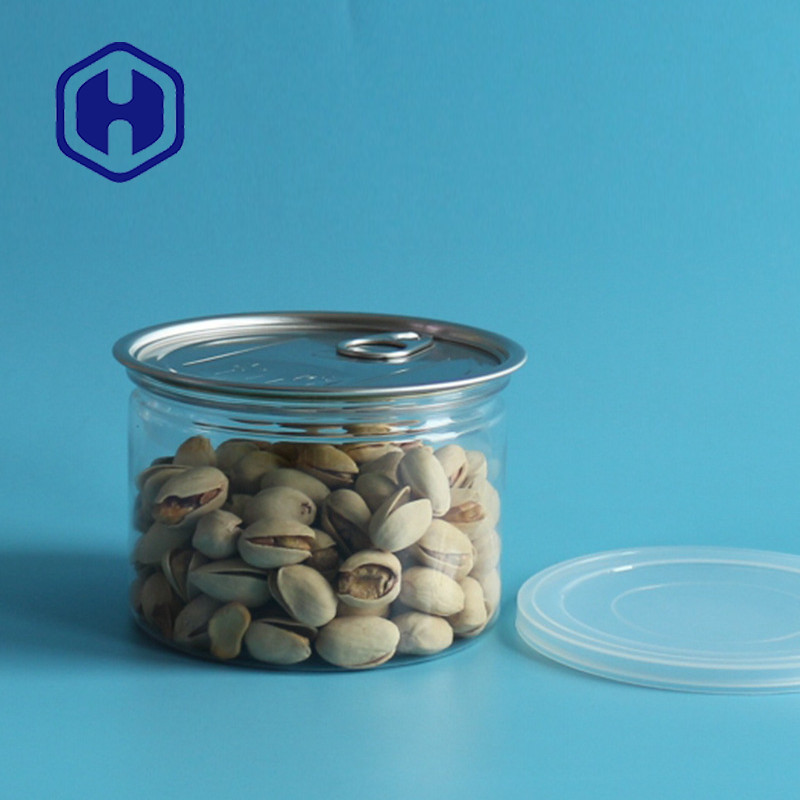 Quality 420ml Fish Seafood Packaging PET Plastic Can With Lid FSSC for sale