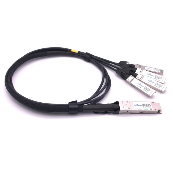 40g Qsfp+ To 4sfp+ Dac Passive Direct Attach Copper Cable 30awg 28awg