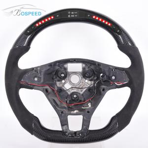 Quality VW Leather Golf Mk8 Steering Wheel Carbon Fiber Matte Black for sale