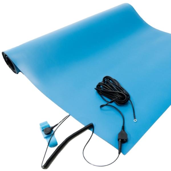 Custom ESD Rubber Table Mat 1.8mm-3mm Anti-static Green Grey Blue