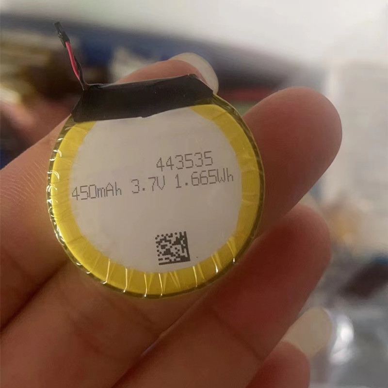 Factory 453535 443535 Round Lipo Battery Small 450mAh 3.7v Lithium Battery 353030