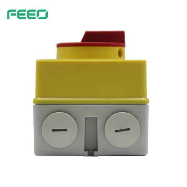 FAIS 690VAC 32A Waterproof Isolator Switch Yellow IP66 Protect Level