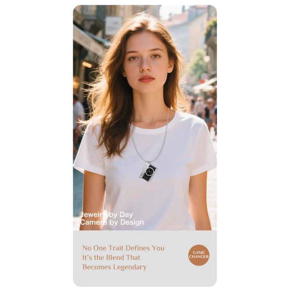 Lightweight 1080P Mini Camera 0.96inch Portable and Cams with Motion Detection 30 Frames Video Frame Rate 6 Filter Types