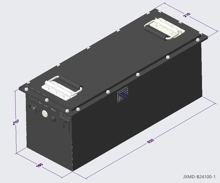 100AH 24 Volt Lorry Battery Fast Charging Lithium Truck Battery Lifepo4 Stable Voltage