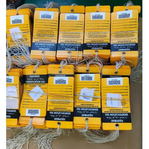 Custom Printing Logo Safety Tag Polyester Waterproof Tag