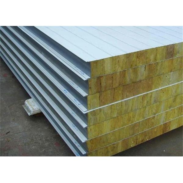 Customized Size Fireproof Insulated Sandwich Panels Corrugated Zinc Coated