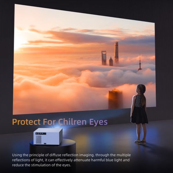 S2 Home Cinema Projector Android 11.0 750 ANSI Lumens 1080P 4K Dust Free Fully Sealed