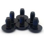 Pre Applied Adhesive Bolt Black Nylon Patch Screw Micro Machining