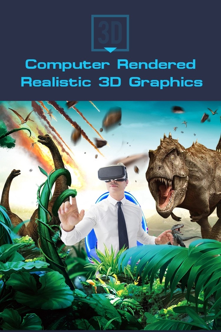 Commercial Virtual Reality Simulator Chair 360 Degree Shooting Machine