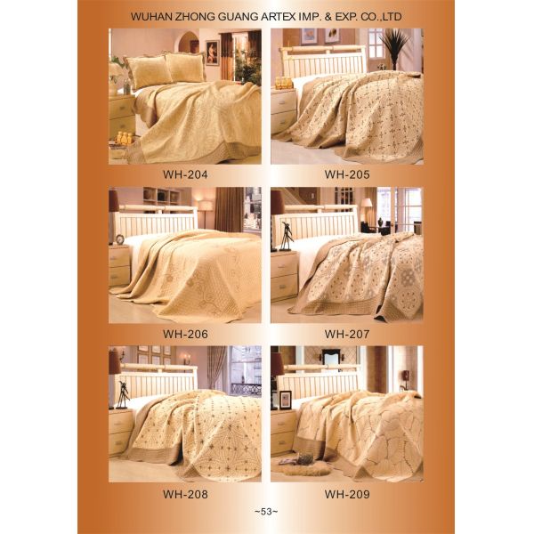 Microfiber / Cotton Embroidery Quilt Kits No Bleaching With Any Solid Colors
