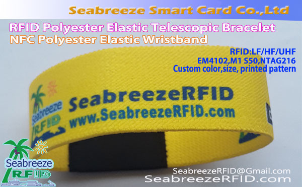 RFID Polyester Elastic Wristband, NFC Polyester Elastic Wristband, RFID