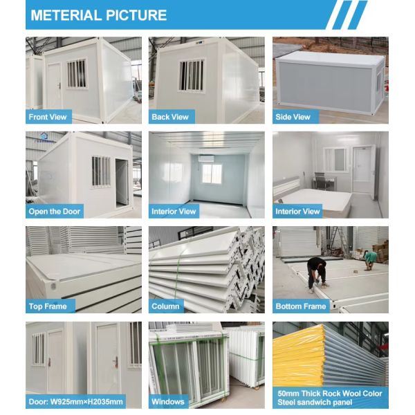 Prefabricated Container Houses On Construction Sites Temporary Labor Dormitory