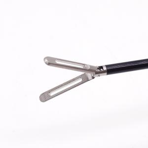 Steel 5mm Laparoscopic Grasping Forceps with 21mm Head Length and Autraumatic