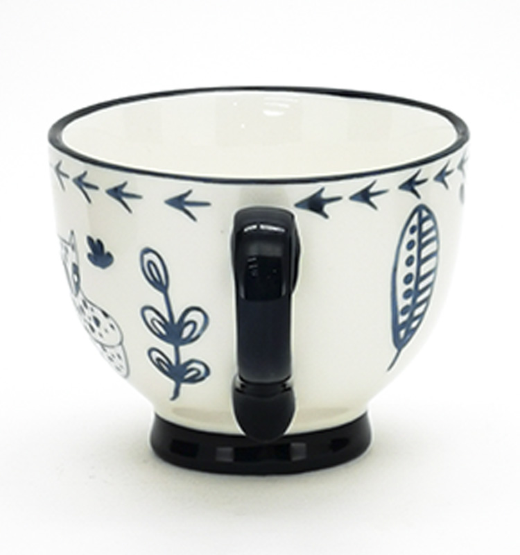 Mug Large Capacity Milk Oatmeal Breakfast Cup Coffee Cup Nordic Ins Cute Water Cup Household Ceramics