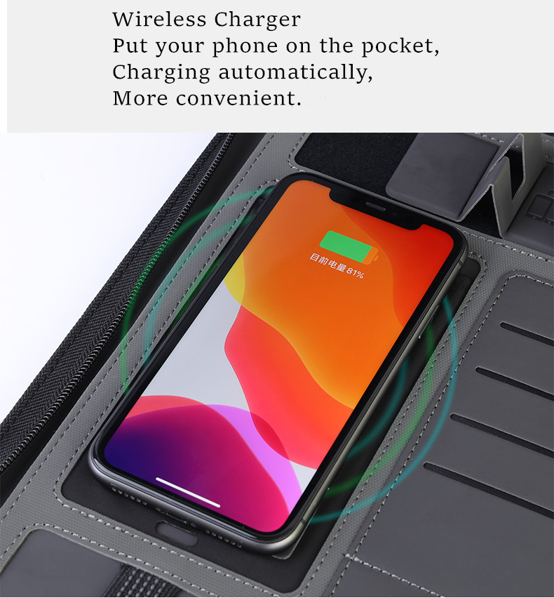 A5 Power Bank Waterproof Zipper Notebook PU Leather Combination Wireless Charger Notebook Luxury Corporate Gift