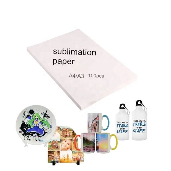 Sublimation Transfer Paper Quick Dry A3 A4 Size For Tumblers Mugs T Shirts Printing Sublimation Paper