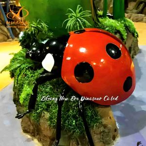 Waterproof Animatronic Ladybug with Infrared Sensor for Parks