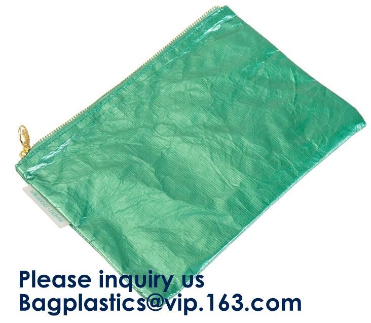 Eco Friendly Reusable Waterproof Tyvek Passport Holder Packing Cubes Toiletry kit Backpack Tote Bag Travel Accessories