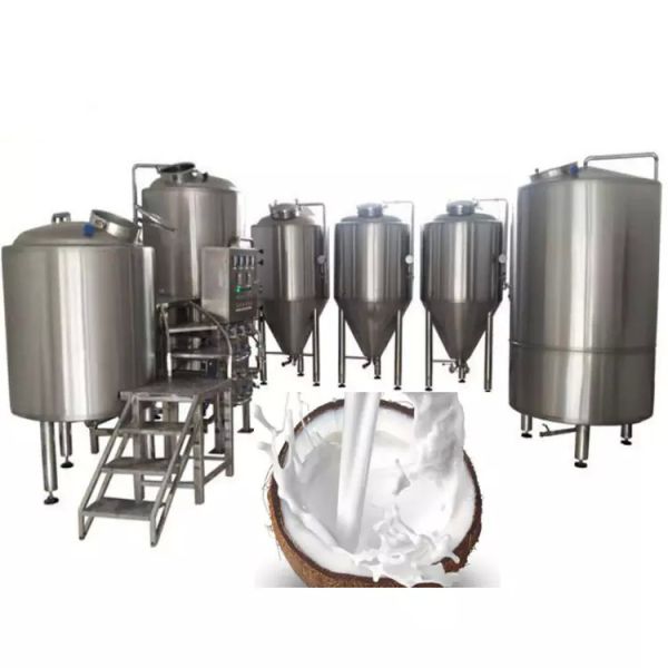 High Quality Coconut Production Plant Complete Coconut Milk Processing Line New Coconue Machine With PLC SUS304/316