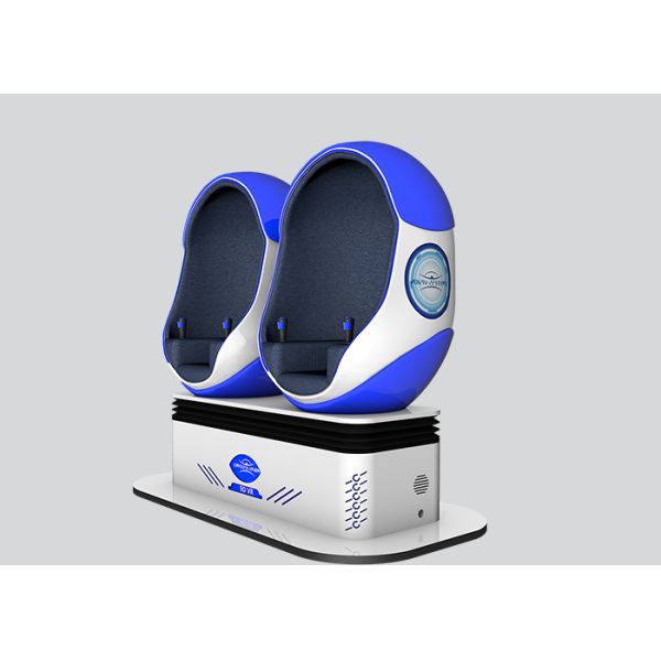 Interactive Virtual Reality Simulator Mini 2 Seats Cinema With Electric System LED Light