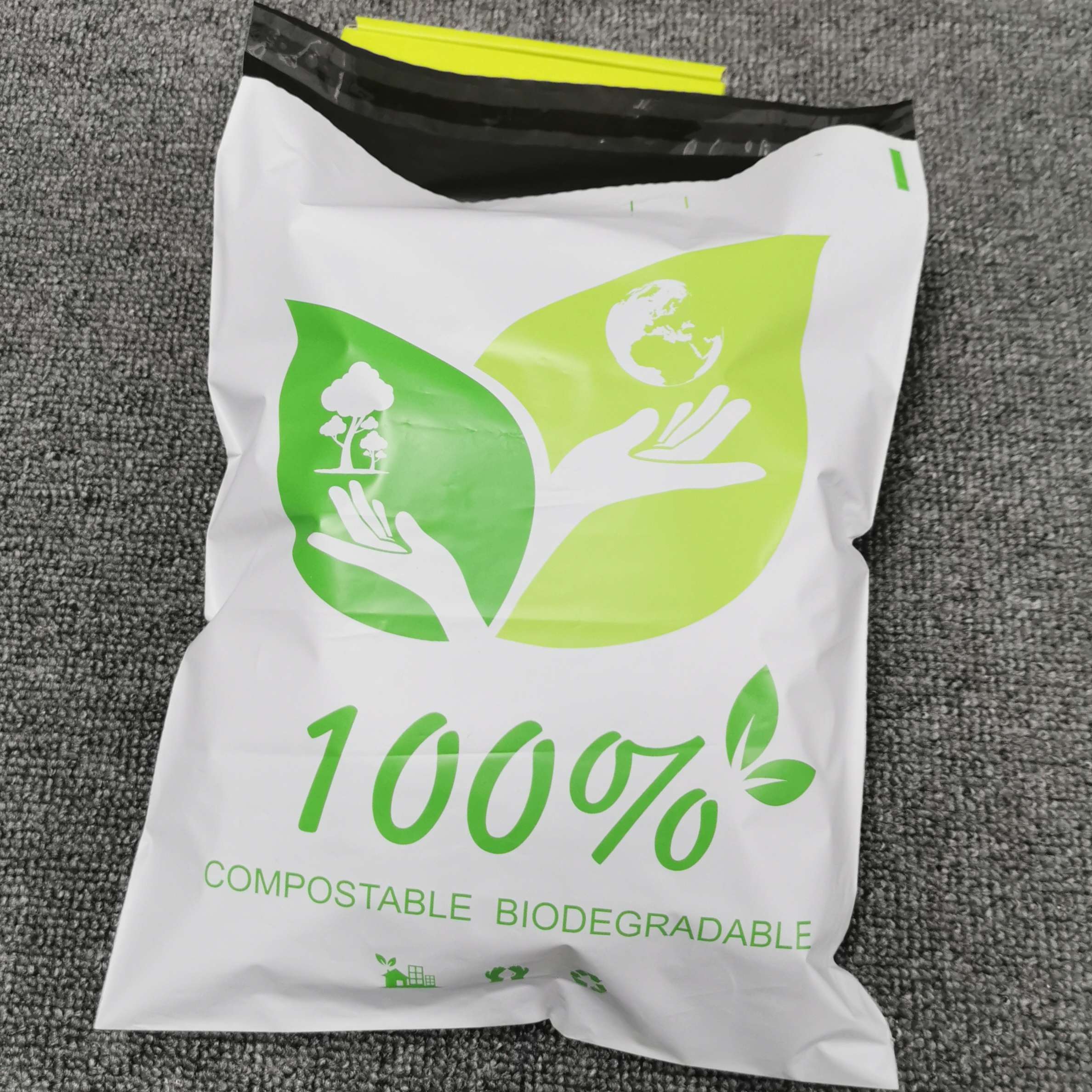 Cornstarch Made Biodegradable Compostable Courier Mailing Plastic Shipping Packaging Bag With Custom Logo CLOTH PACK