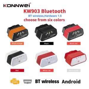 China Konnwei Bluetooth 16 Pin Kw903 ELM327 Auto Car OBDII Code Scanner on sale