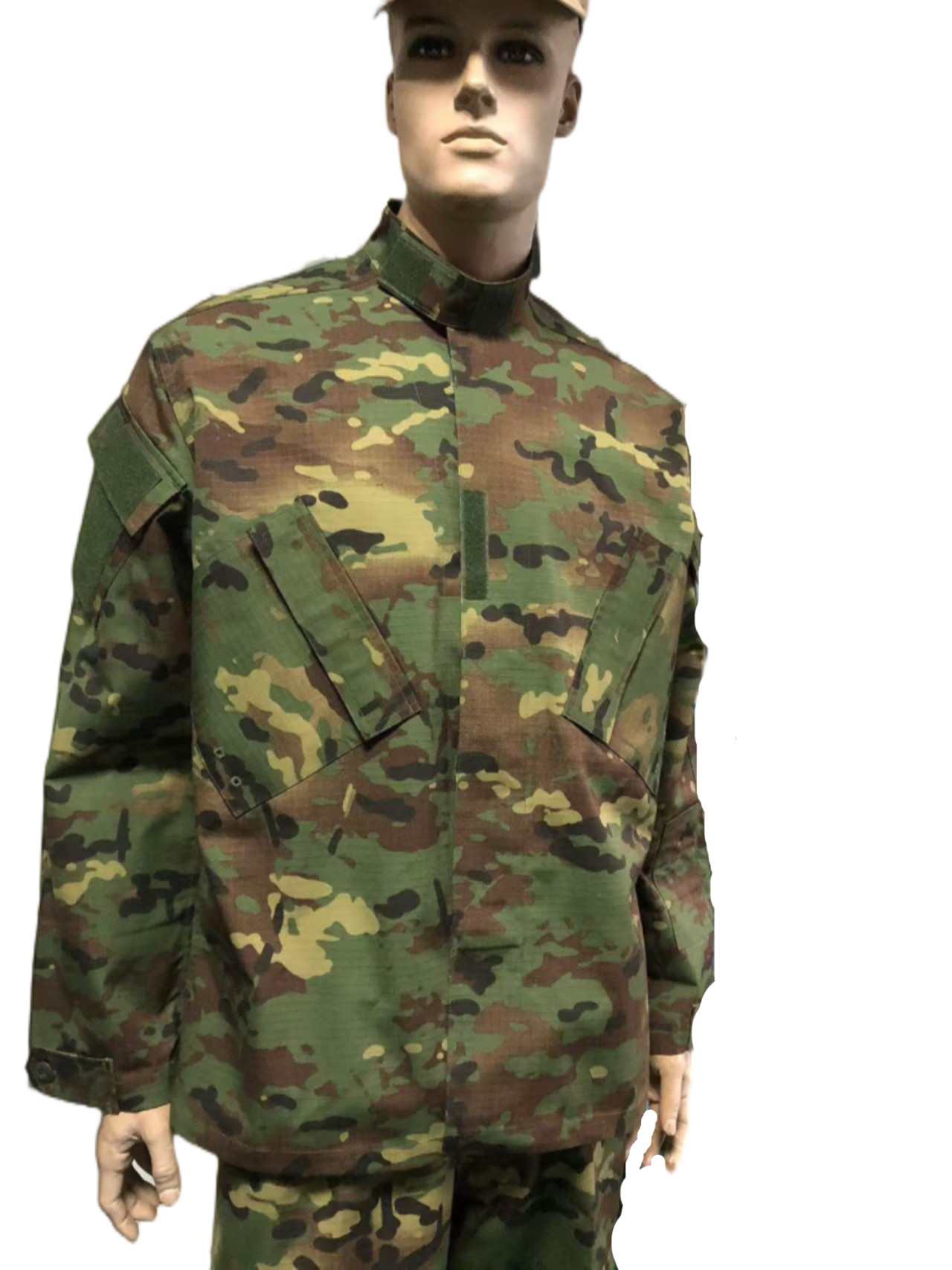 Quality Custom ACU Military Uniform Set Camouflage Ripstop Twill Fabric for sale