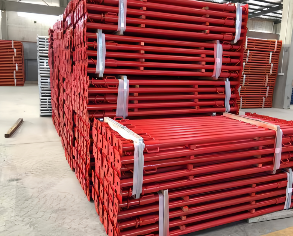 Construction Steel Adjustable Shoring Prop Printed Galvanized Scaffold Props