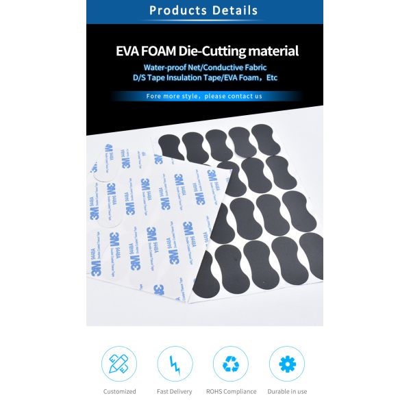 Thick Foam Die Cutting Materials Quake Proof With Double Sides Strong Adhesive