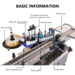 Table Horizontal Round Bottle Labeling Machine Automatic Scratch Label