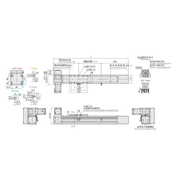 Industrial Dust Proof Timing Belt Linear Stages Find Extensive Applications in Diverse Fields