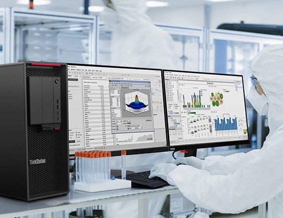 ThinkStation P620 Lenovo P620 Tower Graphics Workstation Computer 5945WX 16G 4T 1000W