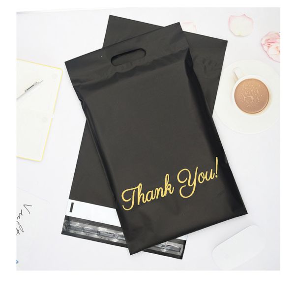 Customizable Biodegradable Custom Printed Poly Shipping Bags With Handles Waterproof