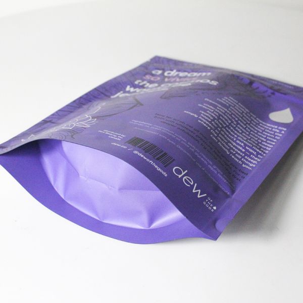 Beautiful Logo Print Custom Stand Up Pouch Body Scrub Pouch 240g