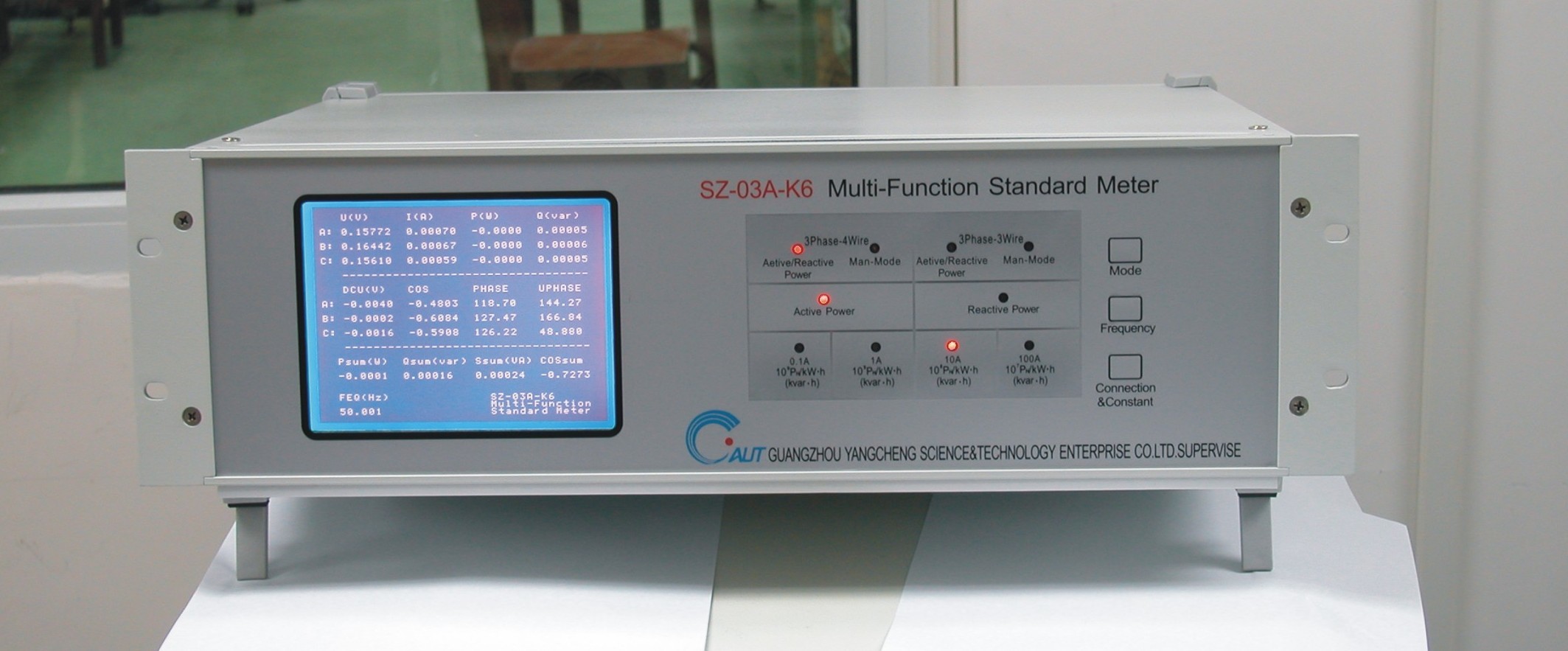 Sz-03A-K6 Electrical Test Meter Calibration Stationary Three Phase Energy Meter