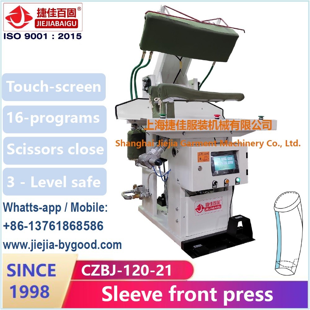 Steam Heat Dress Shirt Press Machine Color Touch Screen Plc