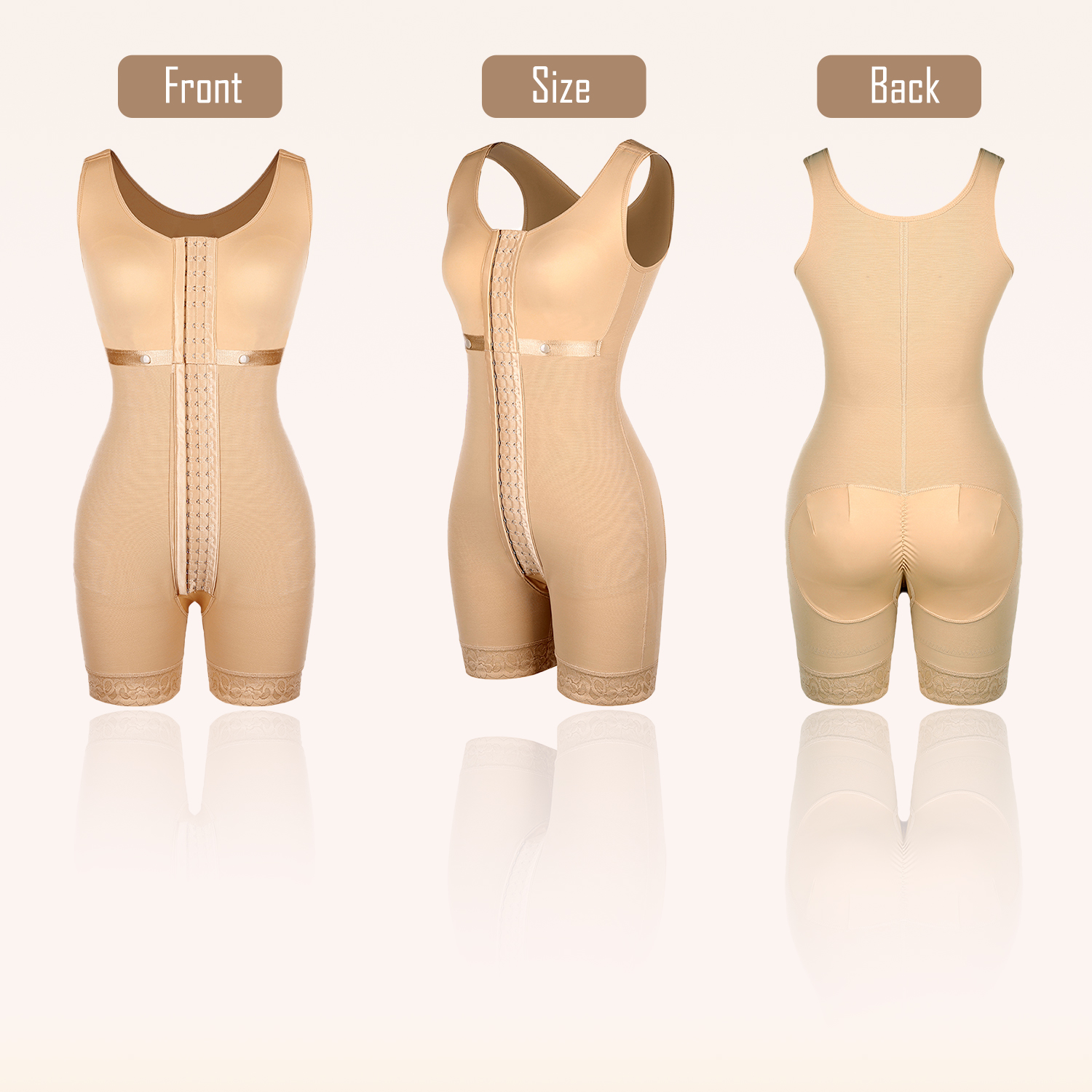 HEXIN Full Body Shaper 5XL BBL Stage 2 3 Postpartum Post Surgery Spandex Nylon Waist Trainer Corset Shapewear