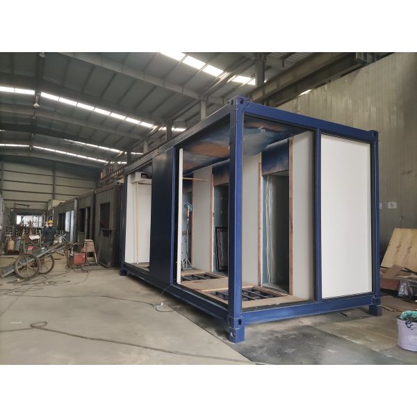 Removable 20ft Prefabricated Retro Shipping Container Exhibition