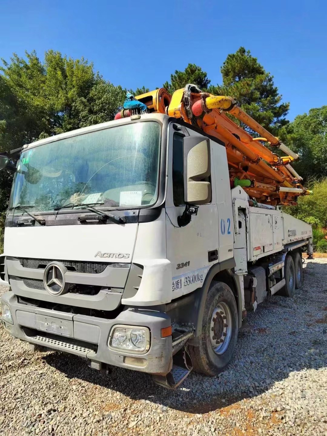 Reproduced Zoomlion Concrete Pump Truck 2014 49m 40900KG