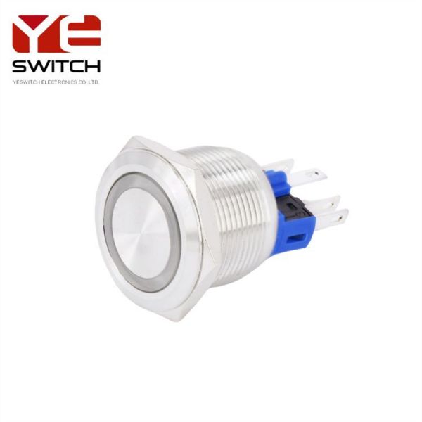 IP67 Sealed Electrical Emergency Push Button LED Stainless Steel Momentary Push Button Switch