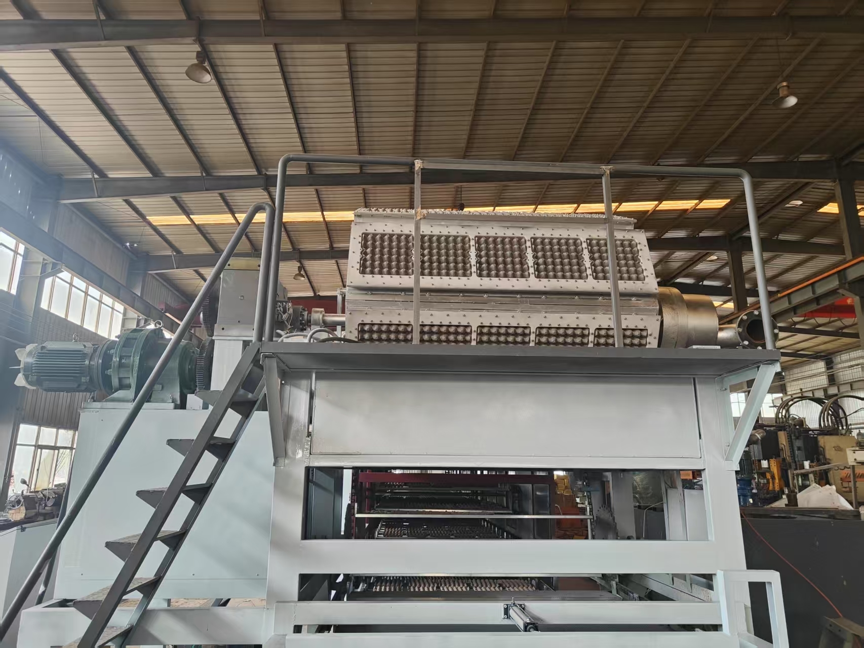 Fully Automatic 6x8 Molds Paper Egg Tray Machine 5000-6000pcs/h