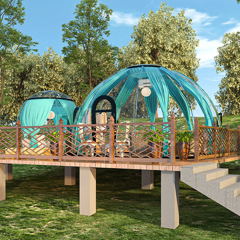 Park rest tent transparent waterproof night stargazing PC material bubble room starry room
