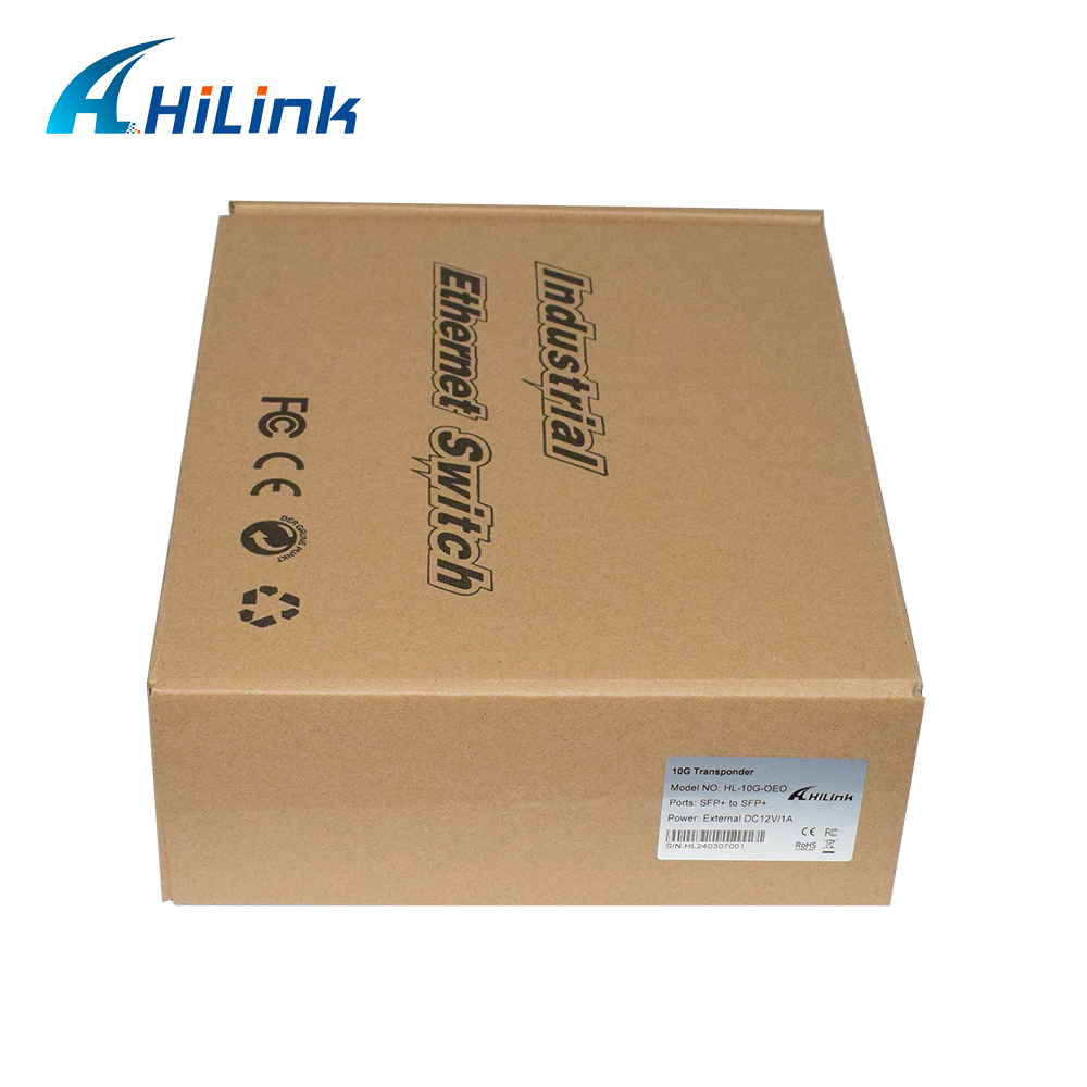 10G Transpondoer 10G OEO Media Converter SFP+ to SFP+ Fiber Optical Equipment DC12V1A